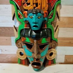 Large Aztec Woodcarving From Mexico #shop13