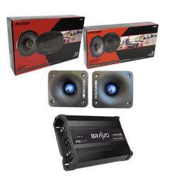 NEW VOICE PACKAGE AMP 4 Channels Speakers Tweeters
