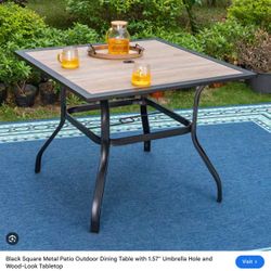 New Square Metal Table