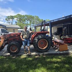 2,000 Kioti DK45. 4WD Tractor