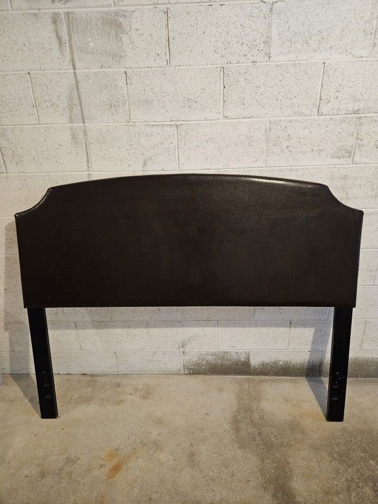 Upholstered Faux Leather Headboard – Queen/Full Size – Hillsdale