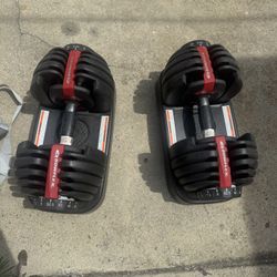 Bowflex Dumbbells and Bench set