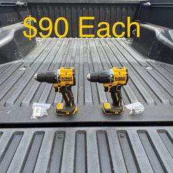 DEWALT ATOMIC 20-Volt MAX Brushless Cordless 1/2 in. Hammer Drill (Tool-Only) **2 Available, $90 Each**