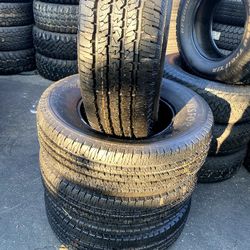 SET OF FOUR TIRES LT275/70/18 MICHELIN SEMI NEW 95%TREAD LIFE