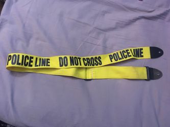 Guitar strap - “POLICE LINE DO NOT CROSS”