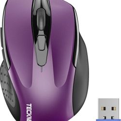 TECKNET Wireless Mouse 2.4G Ergonomic Optical Mouse Computer Mouse for Laptop...
