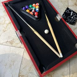 Mini Pool Table - 20-Inch Portable Tabletop Billiards Game 