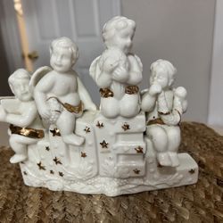 Ceramic (NOEL ) Candle Holder 7x6 1/2