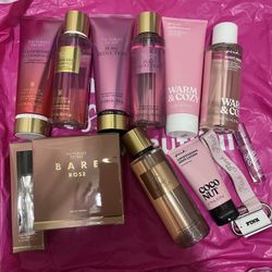 Victorias Secret PINK Purfume, lotion, Mist, Key Chain, And Lip Gloss
