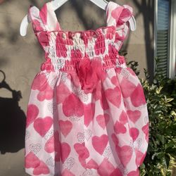 Beautiful Light Pink/Hot Pink Heart 💖 Dress