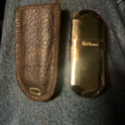 Vintage Marlboro Brass No. 6 Lighter Gold Tone With Leather Case Korea