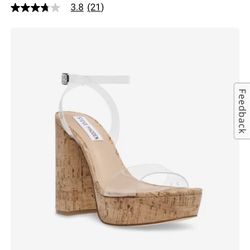 Steve Madden Clear Platform Heels