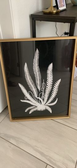Framed Botanical Fern Wall Art