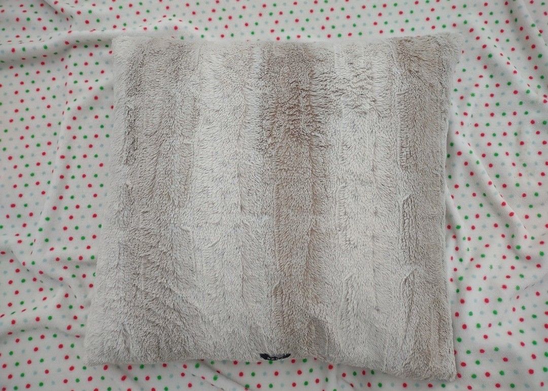 24"*24" DKNY Decorative Down Wide Stripe Pillow Neutral-Light Brown-Cream