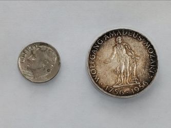 1956 Austria 25 Schilling Wen Stock Exchange Silver Coin