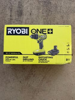 Ryobi ONE+ 18V Cordless 1/2 in. Drill/Driver Kit