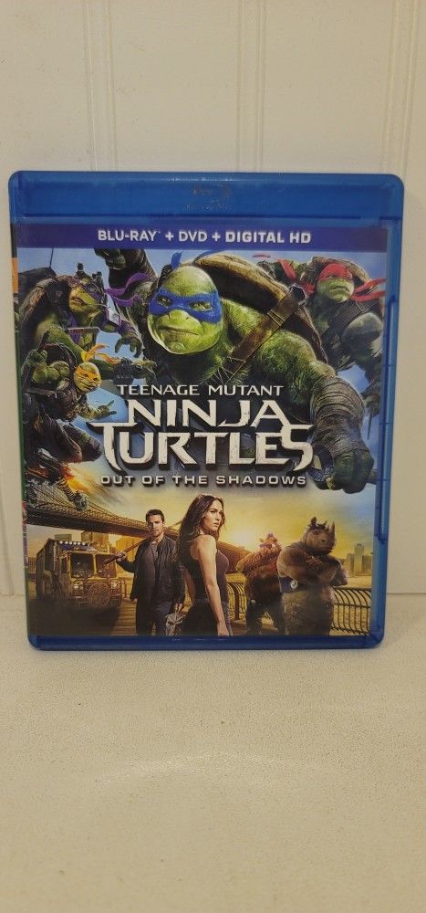 $5 BLU RAY MOVIE. TEENAGE MUTANT NINJA TURTLES: PUT OF THE SHADOWS . BLU RAY / DVD ONLY. NO DIGITAL. OR TRADE FOR A MOVIE TITLE I DO NOT ALREADY OWN.