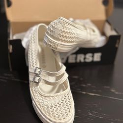 Converse Dainty Mary Janes Knit White Size 8.5
