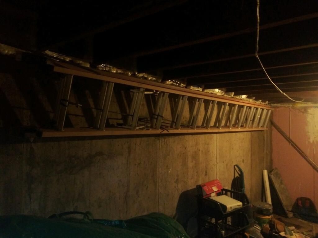 40 foot orange fiberglass ladder