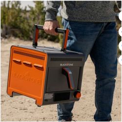 Blackstone Adventure Ready Freidora de Aire Portátil con Propano 4 Cuartos, Gris y Naranja, 18 W, Cable de 3 Pies