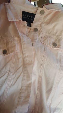 Forever 21 pink jean jacket