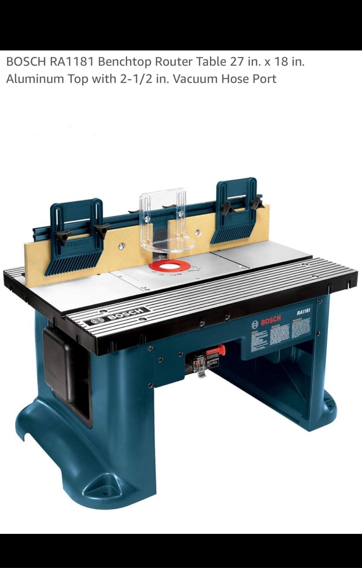 Router Table With Router and Bit Set
