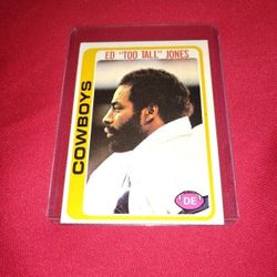Perfect Mint Vintage Old 1978 Ed 'Too Tall' Jones Football Card Topps #429 Dallas Cowboys 