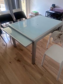 Tempered Glass Dinning room table.