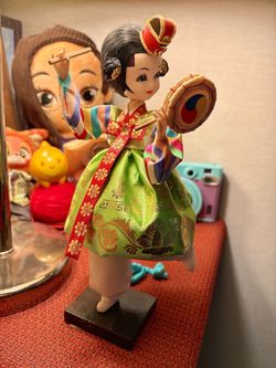 Vintage Korean Hanbok display doll