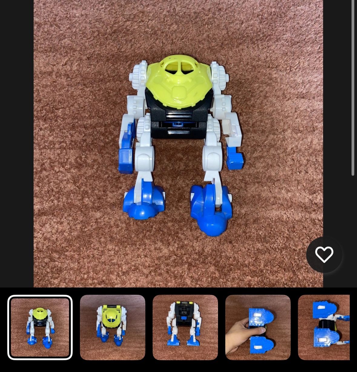 Fisher price imaginext space robot exosuit exoskeleton white blue yellow 2008