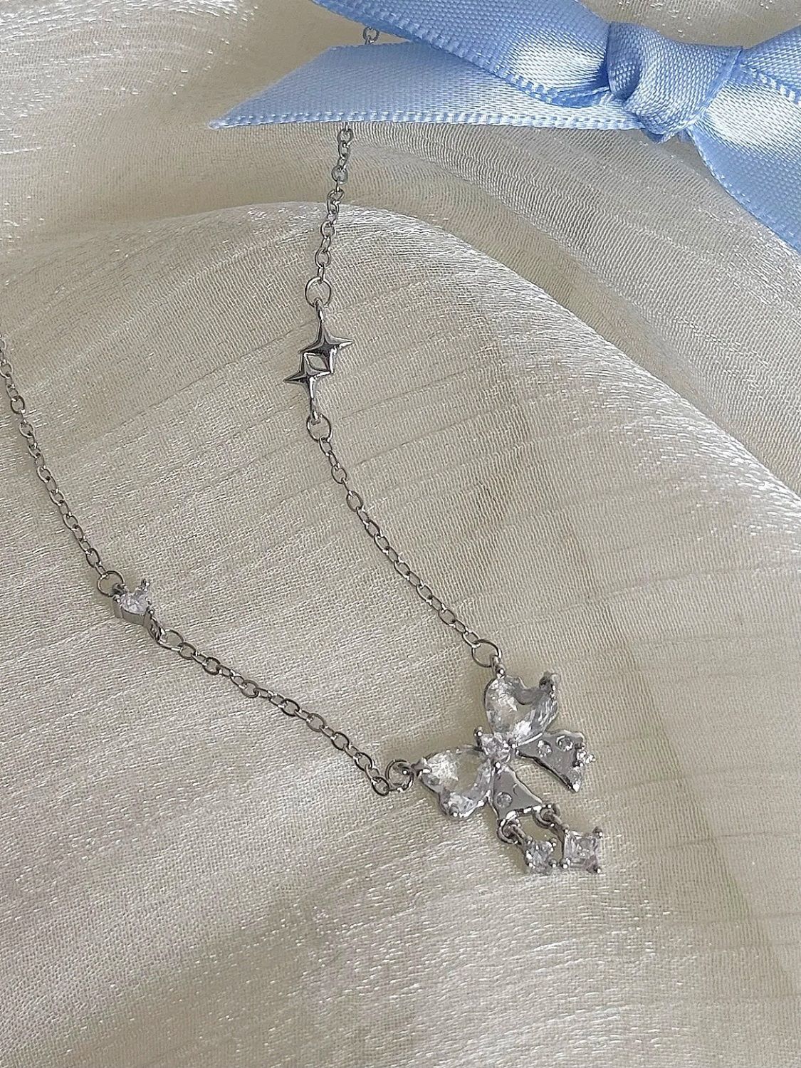 Bow necklace,All Products : American Fashion Style Bags On Sale