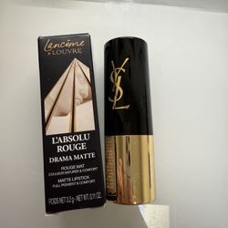 All for $15, Lancome louver drama matte lipstick -200 French Drama+ free YSL beauty stick foundation