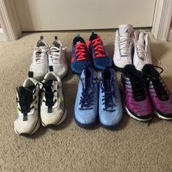 6 pairs of shoes, Jordan and Nike For 250&
