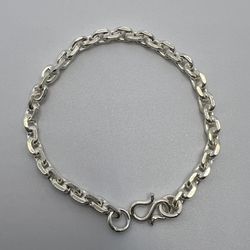 💯 Pure Silver Link Chain Bracelet 5.5 inches for Kids 