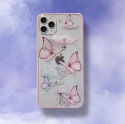 iPhone 11 Butterfly Style Case In Pink
