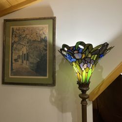 Antique Standing Tiffany Lamp  - Vintage 