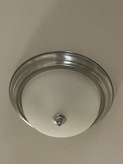 3 Flush Mount Ceiling Light Brushed Nickel 