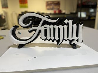 Custom 3D FAMILY Wall Art Sign