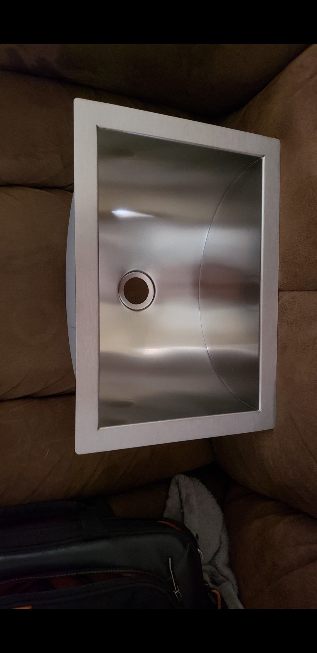 CUSTOM STAINLESS STEEL RV SINK 10"X14"X8"