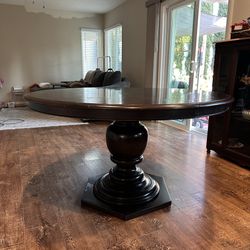 Round Pedestal Dining Table 54”