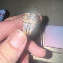 Gold Filled .925 Ring With 4 Karat Moissanite 