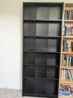Two Ikea bookshelves