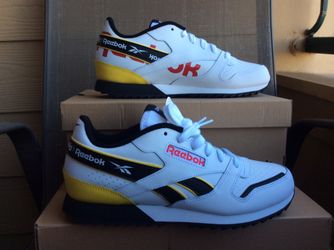 NEW YOUTH BIG KIDS WOMEN REEBOK CLASSIC CL LEATHER RIPPLE MU JUNIOR RUNNING SHOES Sz 5 & 5.5Y Available