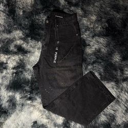 VVS Rhinestone Purple Jeans