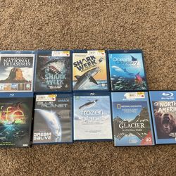 Huge wildlife documentary Blu-ray lot (over 20 discs) Blue Planet,Shark Week,Frozen Planet,Life series, etc