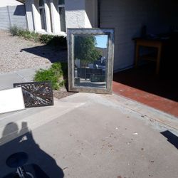 Mirrors,solid Oak Bear Claw Table, Singer sewing Machine/1950's  Excellant Condition On All Items. Make An Offer 