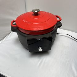 Instant Pot - Precision 5-in-1 Electric Dutch Oven - Cast Iron - Red