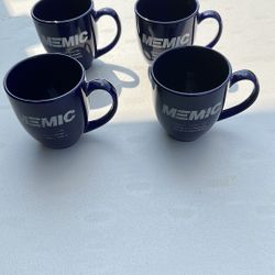Four Memic Coffee Mugs 