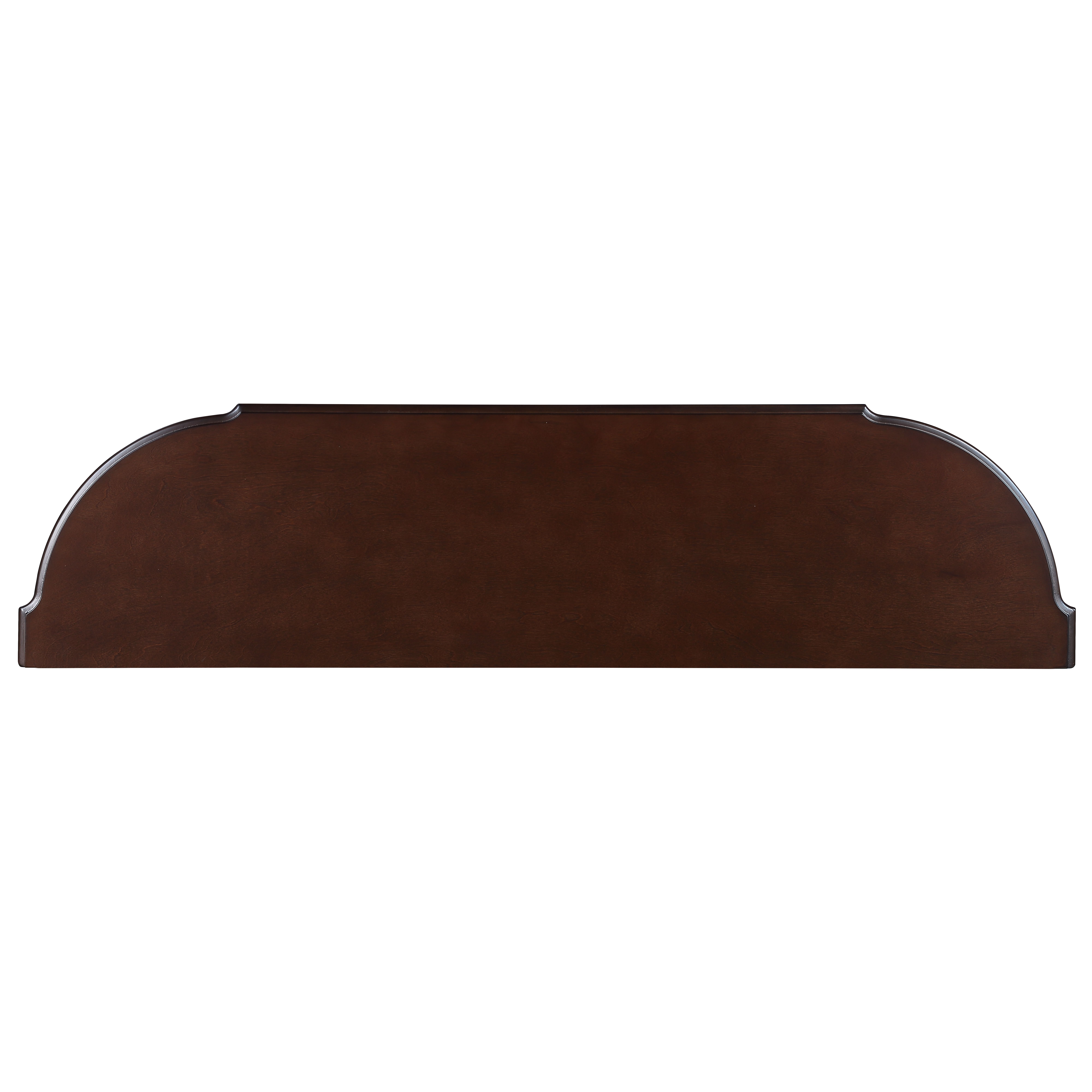 Retro Curved Wood Console Table, 52 inch Circular Half Moon Sofa Table with Open Shelf and 2 Drawers, Solid Wood Entry Table for Living Room, Hallway,