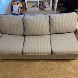 Coastal sleeper sofa, loveseat & coffee tables